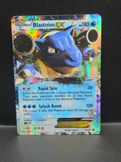 Pokemon TCG XY Black Star Promo Blastoise EX Card XY30 - Image 1