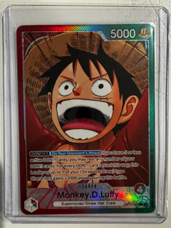 Monkey D Luffy OP13 One Piece Card English Carrying On His will/foil - Image 1