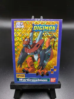 WarGrowlmon 364 Holo 2001 Promo Digimon Card Toy Exclusive Bandai MP - Image 1