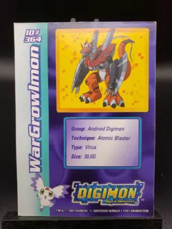 WarGrowlmon 364 Holo 2001 Promo Digimon Card Toy Exclusive Bandai MP - Image 4