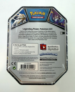 NEW Factory Sealed POKEMON 2017 Legends of Alola Solgaleo GX Collector Tin - Image 4