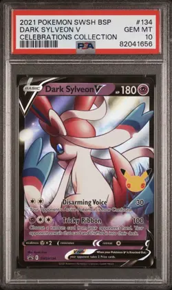 PSA 10 Dark Sylveon Promo SWSH134 Pokemon Celebrations 2021 Gem Mint - Image 1