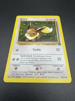 First Edition Team Rocket Eevee *Rare*1995 Pokemon card 55/82 Near Mint - Image 2