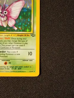 Venomoth 13/64 Jungle Holo - Rare 1999 Wizards Pokemon TCG Card English LP - Image 3