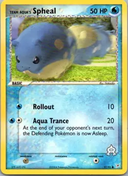Pokemon TCG Team Aquas Spheal 57/95 Team Magma vs Team Aqua LP - Image 1