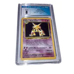 Pokemon Unlimited Alakazam - 1999 Base Set CGC graded nm mint 8 1/102 Holo - Image 1