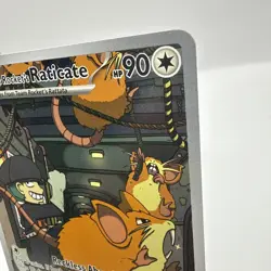 Team Rocket's Raticate 202/182 Destined Rivals Full Art Pokemon Card NM - Image 3