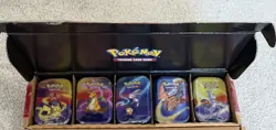 Pokemon TCG: Kanto Power Mini Tin 5-Pack Bundle EVOLVING SKIES & FUSION STRIKE - Image 2