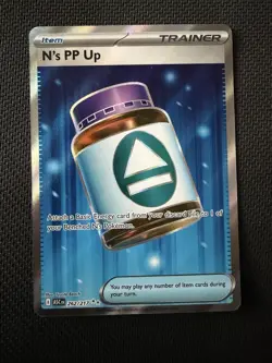 N's PP Up 262/217 Full Art Ultra Rare Pokemon Ascended Heroes ENGLISH NM (II) - Image 1