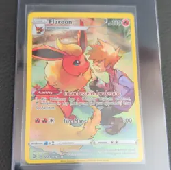 Pokemon Flareon TG01/TG30 Brilliant Stars Trainer Gallery Ultra Rare Holo 110 HP - Image 1
