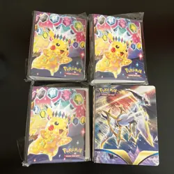 Lot Of 4 Pokemon TCG Binder Mini Portfolio Brilliant Stars, Surging Sparks - Image 1