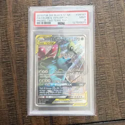 Pokemon 2019 SM Black Star Celebi & Venusaur GX SM167 Promo TAG TEAM Holo PSA 9 - Image 1