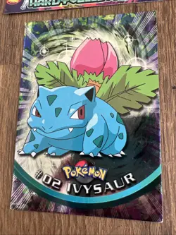 TOPPS Pokemon Series 1 Ivysaur #02 Silver Foil holo Blue label - LP+ - Image 2