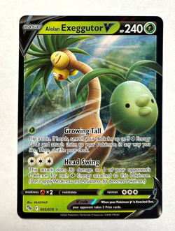 Pokemon GO - ALOLAN EXEGGUTOR V - 005/078 - NM - Image 1