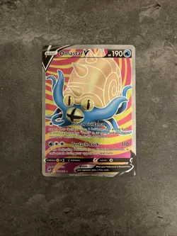 Omastar V (Full Art) #99/181 (SWSH: Silver Tempest)-Pokemon TCG-Ultra Rare-M/NM - Image 1