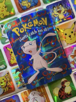 Pokemon Mew Vintage Pocket Monsters Vending HOLO Prism Sticker 2000 Nintendo - Image 1