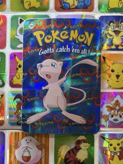Pokemon Mew Vintage Pocket Monsters Vending HOLO Prism Sticker 2000 Nintendo - Image 2