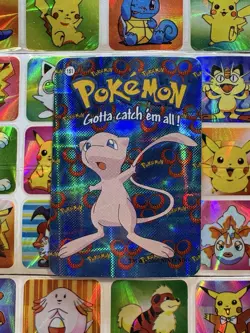 Pokemon Mew Vintage Pocket Monsters Vending HOLO Prism Sticker 2000 Nintendo - Image 4
