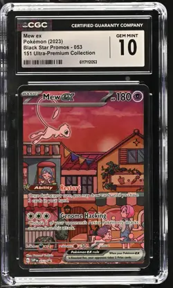 2023 Pokemon Black Star Promos Mew ex 151 Ultra-Premium Collection CGC 10 #053 - Image 1