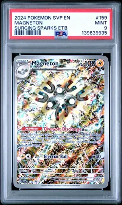 2024 POKEMON SVP EN-SV BLACK STAR PROMO #159 MAGNETON PSA 9 - Image 1
