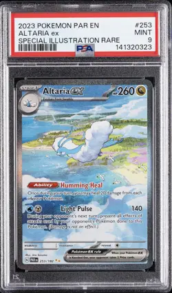 2023 POKEMON PAR EN-PARADOX RIFT SPECIAL ILLUSTRATION RARE #253 ALTARIA EX PSA 9 - Image 1