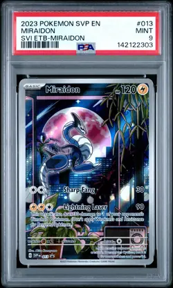 2023 POKEMON SVP EN-SV BLACK STAR PROMO #013 MIRAIDON PSA 9 - Image 1