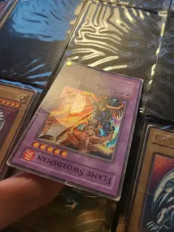 Yugioh Flame Swordsman LOB-003 1st Edition North American - Image 3