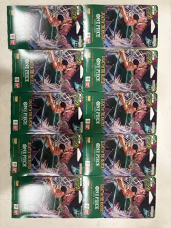 Lot of 10 One Piece - OP-12 -Legacy of the Master -Booster Sleeved Pack - Sealed - Image 1