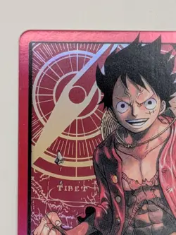 One Piece TCG MONKEY.D. LUFFY ENGLISH PRE-ERRATA FOIL LEADER ST01-001 EN *LP* - Image 4