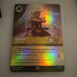 Disney Lorcana Aurora Holding Court Epic Foil 206/204 Fabled - Image 1