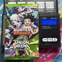 Heavy 26.19g Union Arena Sealed Hunter X Hunter Vol. 2 Booster Pack - Image 1