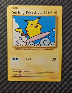 Pokemon TCG Surfing Pikachu Card 111/108 Evolutions Secret Rare - Image 1