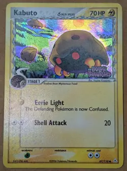 Kabuto EX 67/110 Reverse Holo Stamped Holon Phantoms Pokemon Card TCG - Image 1