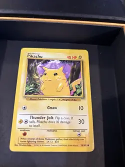 OLD Original Vintage Pokemon Cards Base Set Pikachu 58/102 NM - Image 2