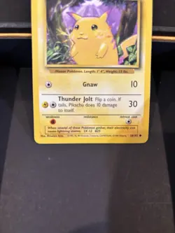 OLD Original Vintage Pokemon Cards Base Set Pikachu 58/102 NM - Image 3