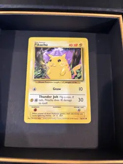 OLD Original Vintage Pokemon Cards Base Set Pikachu 58/102 NM - Image 4