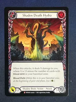 FAB DTD108 Shaden Death Hydra Majestic Shadow Brute Action Flesh and Blood - Image 1