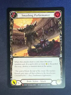 FAB EVO237 Smashing Performance Brute Action Majestic Flesh and Blood TCG - Image 1