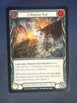 FAB OUT103 Collapsing Trap Ranger Defense Reaction Majestic Flesh and Blood TCG - Image 1