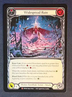 FAB DTD139 Widespread Ruin Shadow Runeblade Action Majestic Flesh and Blood TCG - Image 1