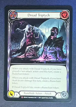 FAB CRU142 Dread Triptych Runeblade Action FOIL Majestic Flesh and Blood - Image 1