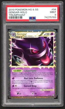 Pokemon Cards - PSA 9 Gengar 94/102 - Triumphant HG & SS - MINT - PSA9 - Image 1