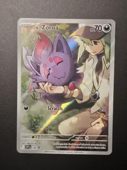 Pokemon TCG - N's Zorua 189 SVP Black Star Promo Holo Card - Image 1