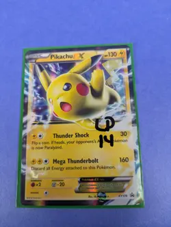 Pikachu EX - XY174 - Promo Holo XY Black Star Promos - Pokemon Card - LP - Image 3