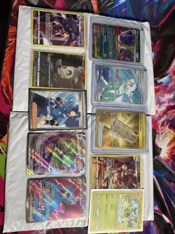Pokemon TCG CARD LOT (10 Cards) V/GX/EX/MEGA/ VMAX /FULL ART/ ULTRA RARE LOT #2 - Image 1