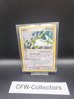 (SWIRL) Pokemon Latias Gold Star EX Deoxys Ultra Rare Holo Card 105/107 - Image 1