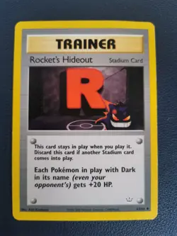 Pokemon Card Trainer Rocket's Hideout 63/64 Neo Revelation Uncommon WOTC - Image 1