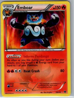 Emboar 100/99 Holo Next Destinies - Pokemon Card - LP - Image 1
