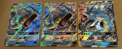 Pokemon Gyarados GX TCG Hidden Fates Holo Ultra Rare Card 16/68 SM212 Lot Of 3 - Image 1