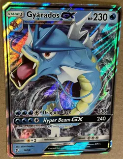 Pokemon Gyarados GX TCG Hidden Fates Holo Ultra Rare Card 16/68 SM212 Lot Of 3 - Image 3